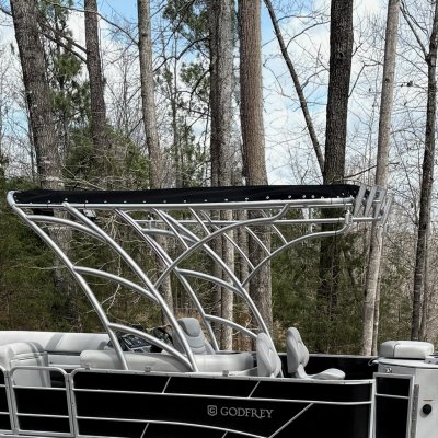 Mar 10 26 Pontoon Boat Top by Mike Kinard of Commercial Boat Towers USA